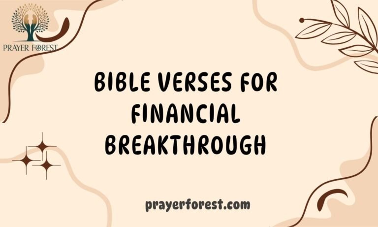 55 Bible Verses for Financial Breakthrough