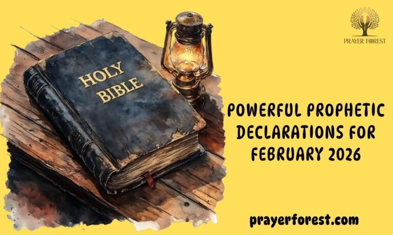 55 Powerful Prophetic Declarations for February 2026