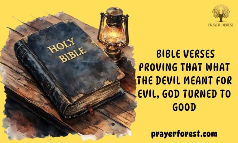 77 Bible Verses Proving That What the Devil Meant for Evil, God Turned to Good