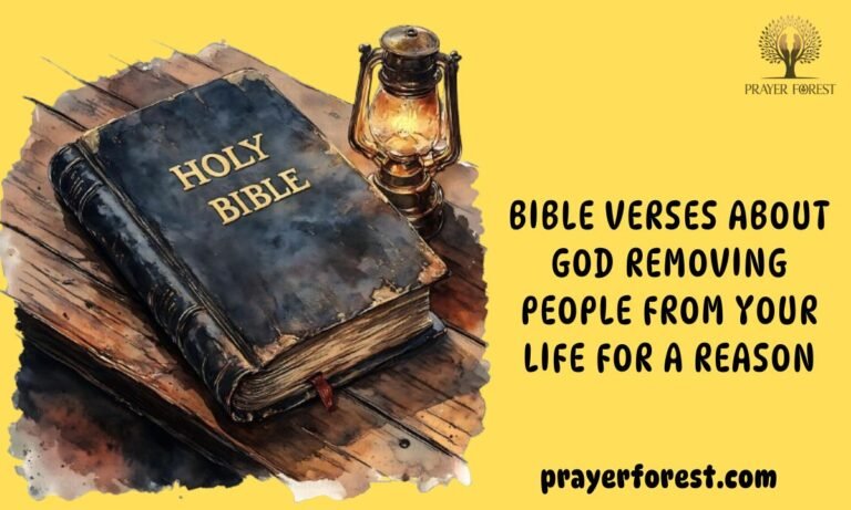 99 Bible Verses About God Removing People from Your Life for a Reason