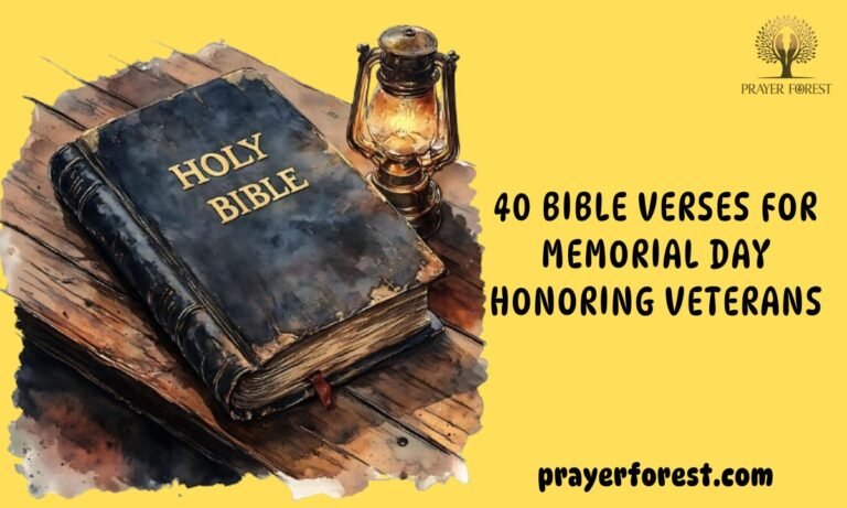40 Bible Verses for Memorial Day Honoring Veterans
