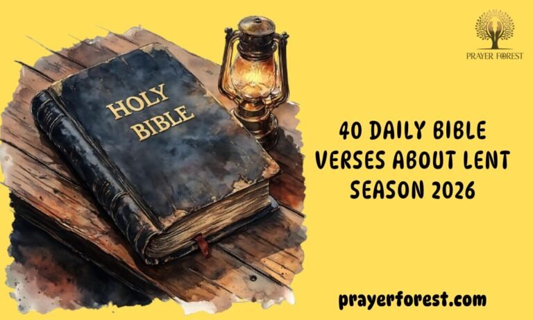 40 Daily Bible Verses About Lent Season 2026