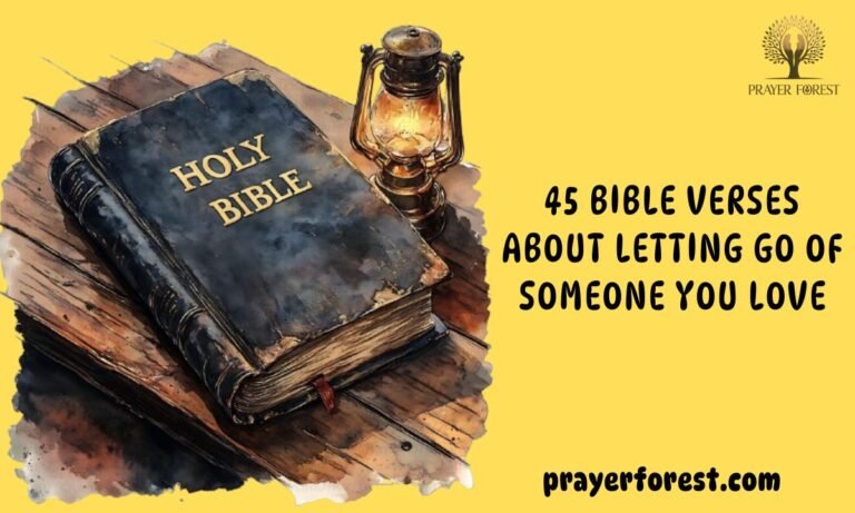 45 Bible Verses About Letting Go of Someone You Love