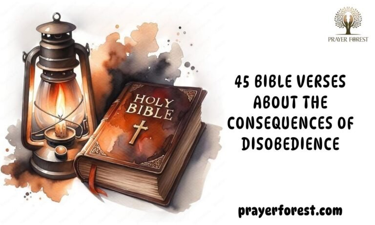 45 Bible Verses About the Consequences of Disobedience
