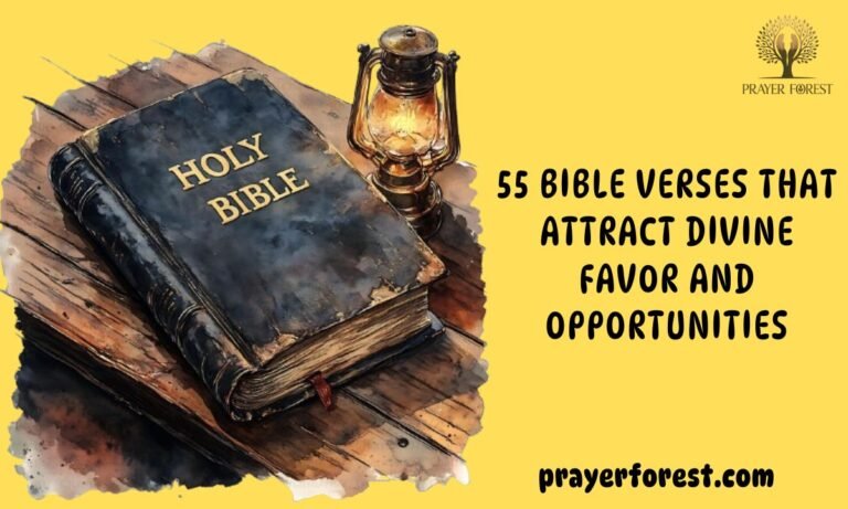 55 Bible Verses That Attract Divine Favor and Opportunities