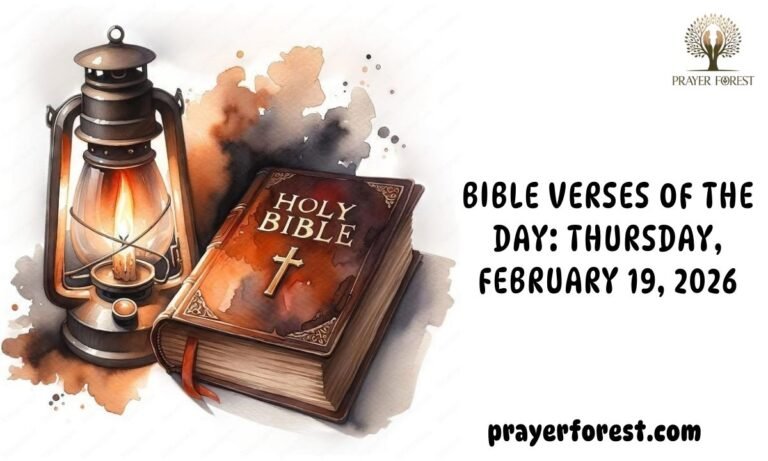 Bible Verses of The Day: Thursday, February 19, 2026