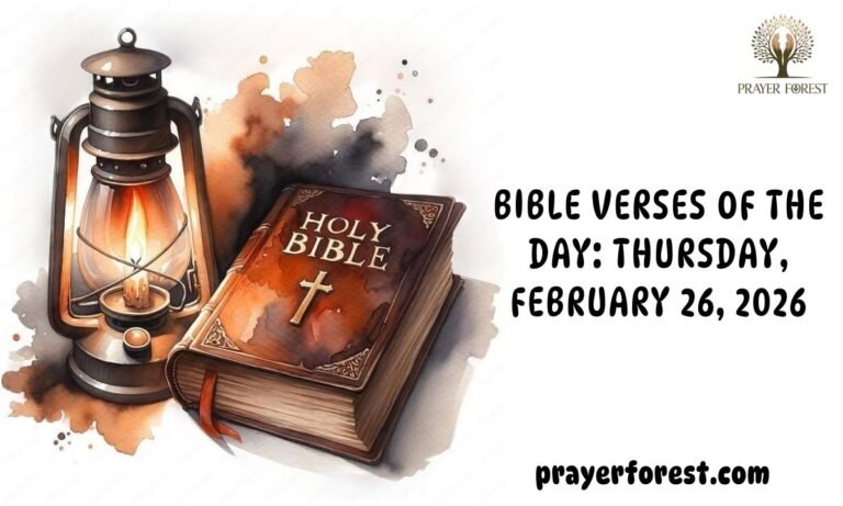 Bible Verses of The Day: Thursday, February 26, 2026