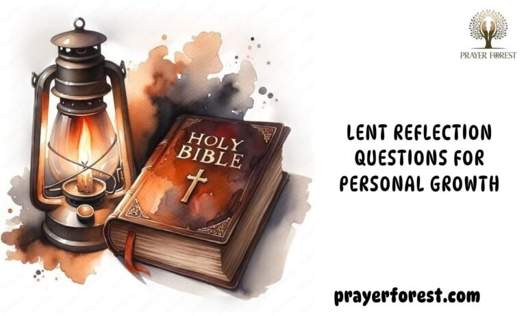 Lent Reflection Questions For Personal Growth