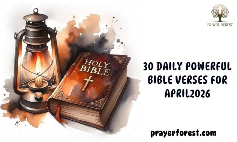 30 Daily Powerful Bible Verses For April2026