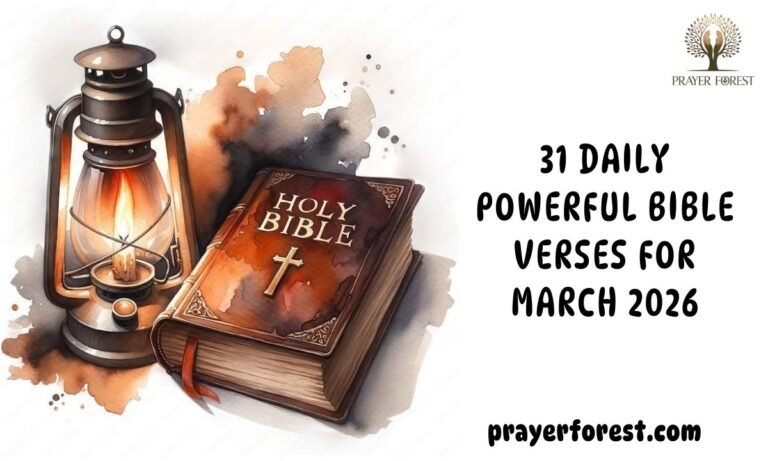 31 Daily Powerful Bible Verses For March 2026