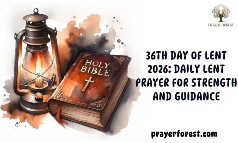 36th Day of Lent 2026: Daily Lent Prayer for Strength and Guidance
