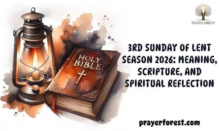 3rd Sunday of Lent Season 2026: Meaning, Scripture, and Spiritual Reflection