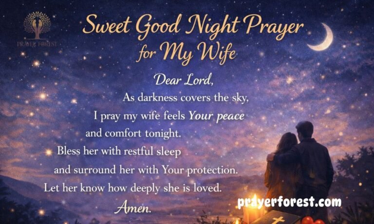 55 Sweet Good Night Prayer for My Wife