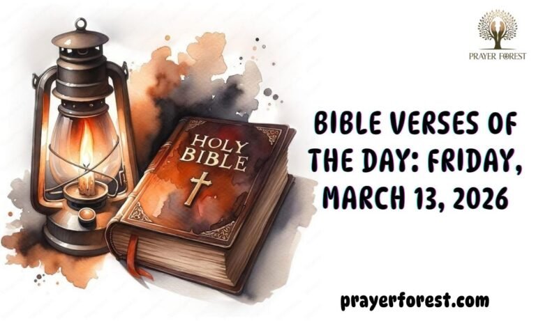 Bible Verses of The Day: Friday, March 13, 2026