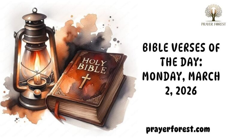 Bible Verses of The Day: Monday, March 2, 2026