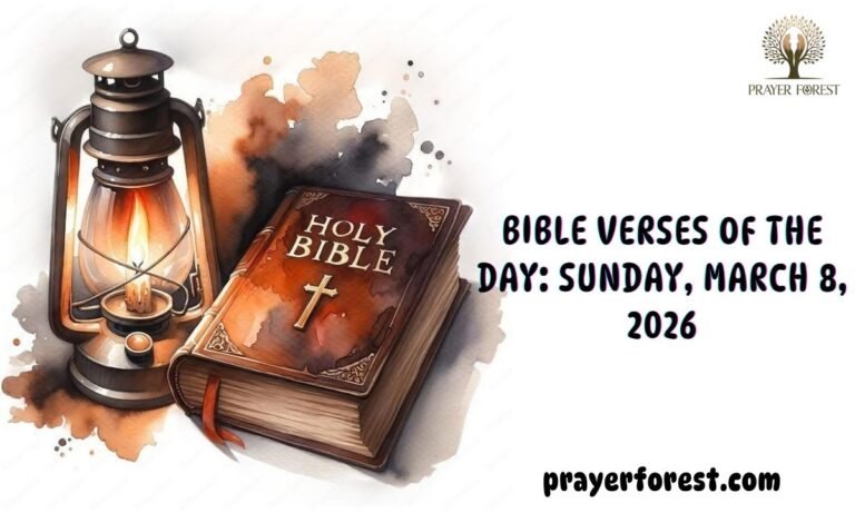 Bible Verses of The Day: Sunday, March 8, 2026
