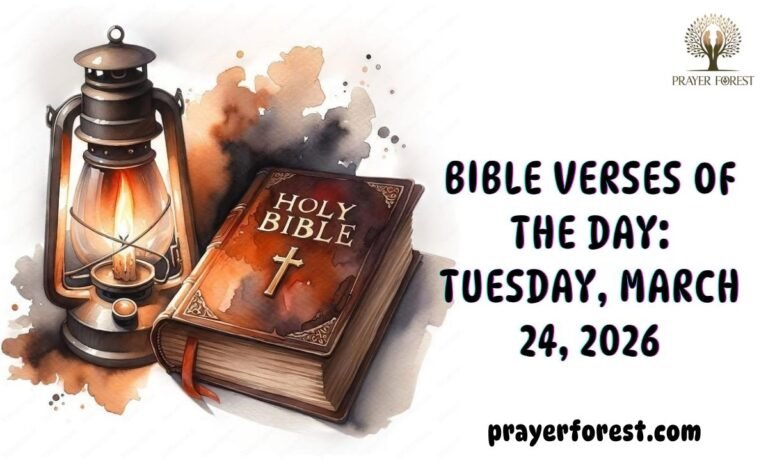 Bible Verses of The Day: Tuesday, March 24, 2026