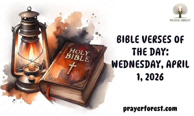 Bible Verses of The Day: Wednesday, April 1, 2026