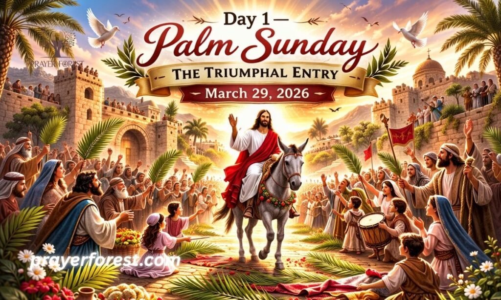 Day 1 — Palm Sunday, March 29, 2026: The Triumphal Entry