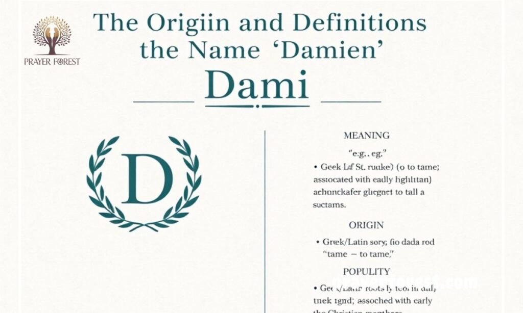 The Origin and Definition of the Name “Damien”