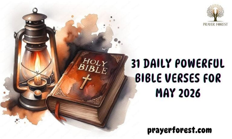 31 Daily Powerful Bible Verses For May 2026