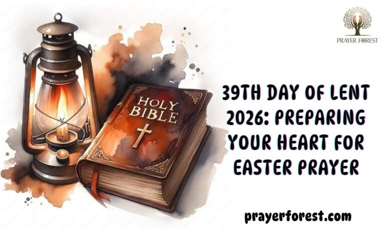 39th Day of Lent 2026: Preparing Your Heart for Easter Prayer