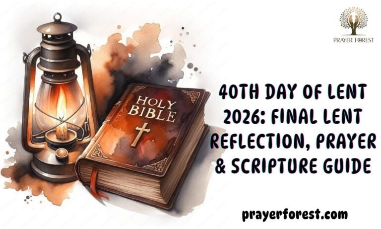 40th Day of Lent 2026: Final Lent Reflection, Prayer & Scripture Guide