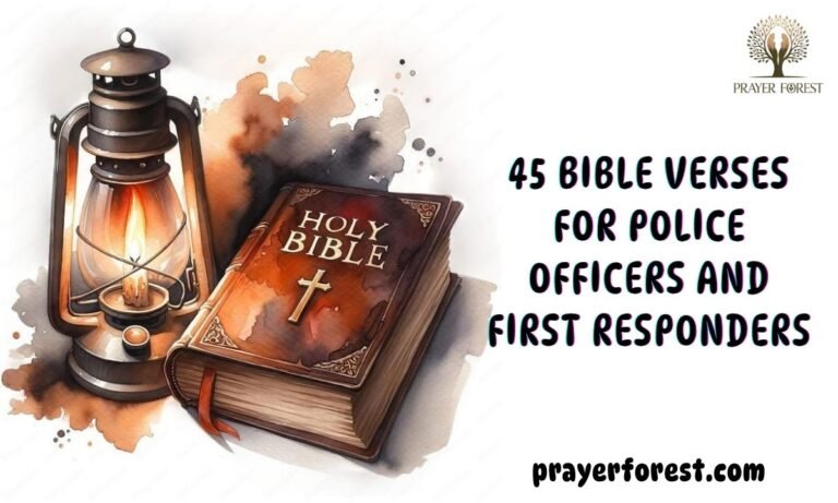 45 Bible Verses for Police Officers and First Responders