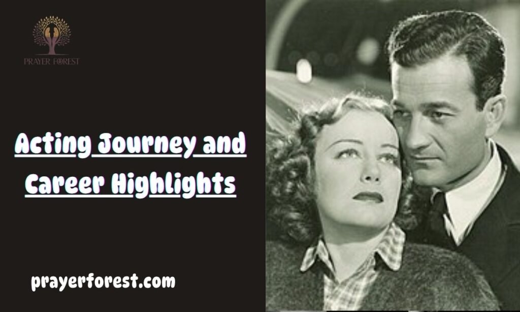 Acting Journey and Career Highlights