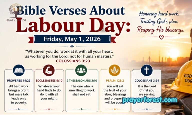 Bible Verses About Labour Day: Friday, May 1, 2026