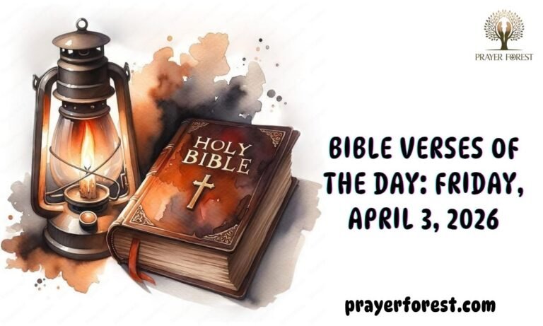 Bible Verses of The Day: Friday, April 3, 2026