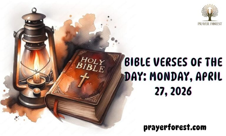 Bible Verses of The Day: Monday, April 27, 2026