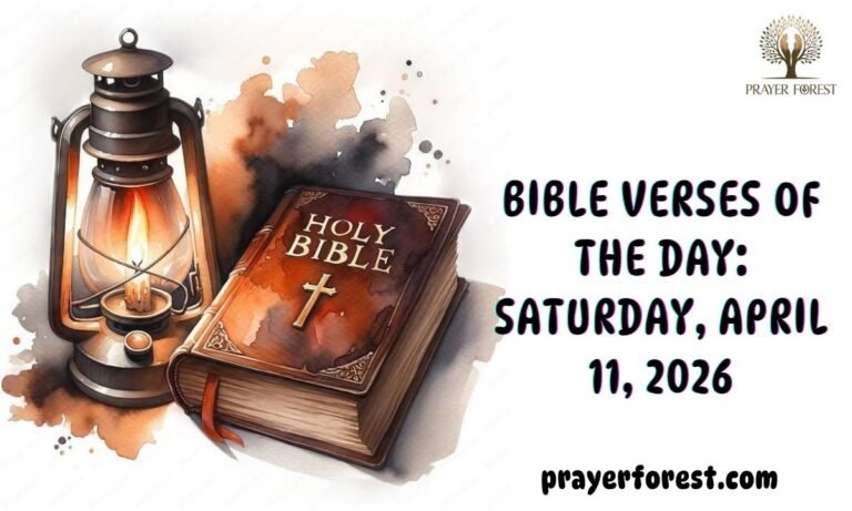 Bible Verses of The Day: Saturday, April 11, 2026