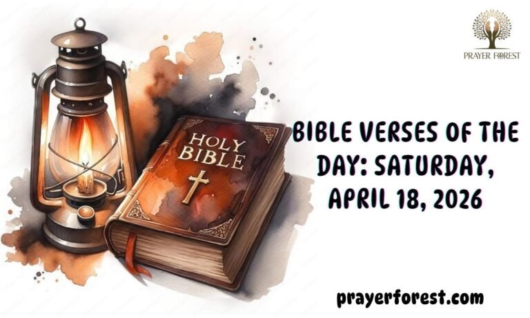 Bible Verses of The Day: Saturday, April 18, 2026