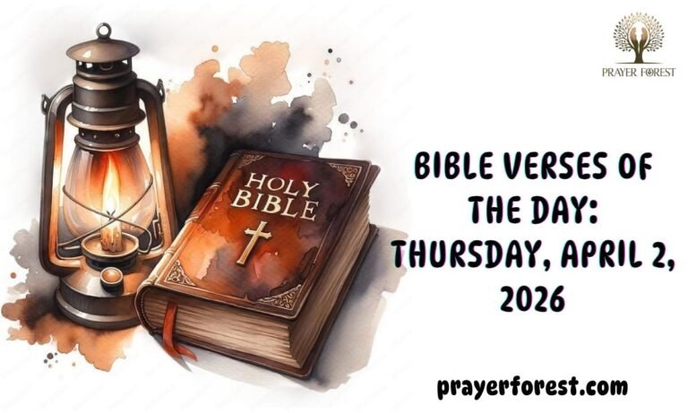 Bible Verses of The Day: Thursday, April 2, 2026