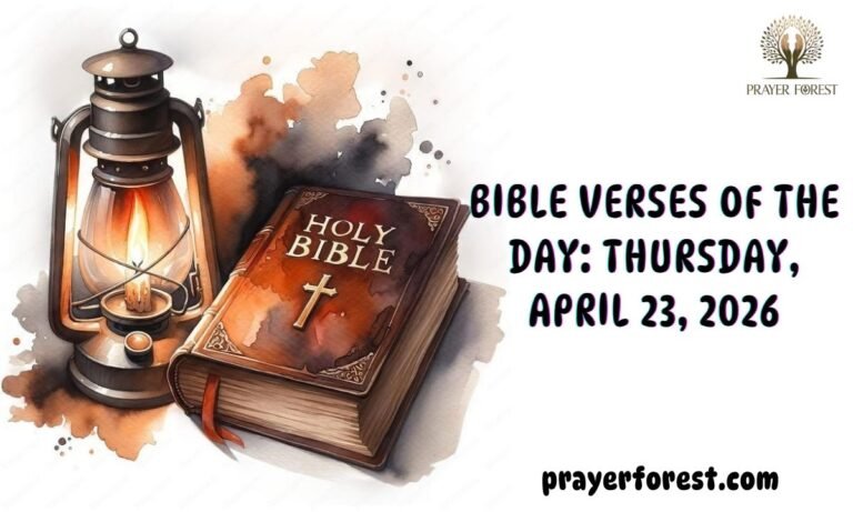 Bible Verses of The Day: Thursday, April 23, 2026