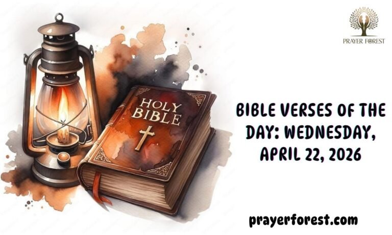 Bible Verses of The Day: Wednesday, April 22, 2026