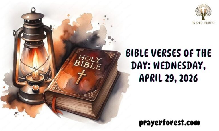 Bible Verses of The Day: Wednesday, April 29, 2026